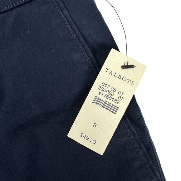 Talbots Weekend Twill Short Size 8 Navy NEW - Picture 4 of 5